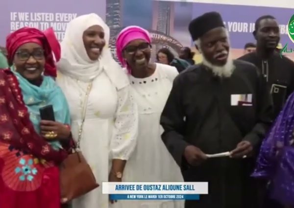 Arrivée de Oustaz Alioune Sall à New York le mardi 1er octobre 2024