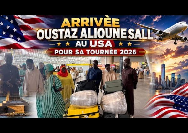 ARRIVÈE OUSTAZ ALIOUNE AUX USA POUR SA TOURNÈE 2026